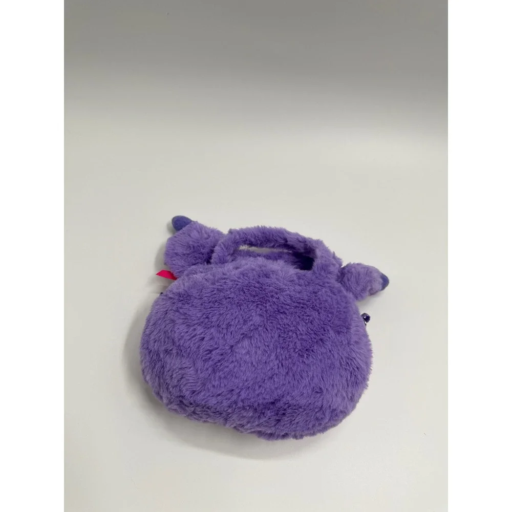 Kuromi Purple Plush Handbag Crossbody Bag Faux Fur Kids Accessory